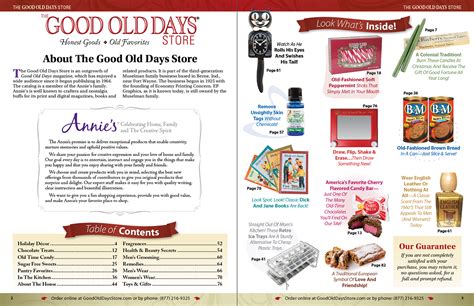 Good Old Days Store Catalog Request