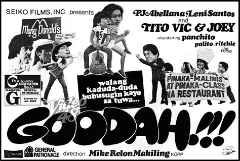 Goodah (1984) film online,Mike Relon Makiling,Tito Sotto,Vic Sotto,Joey de Leon,Rey 'PJ' Abellana