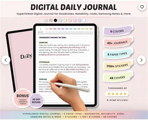 Goodnotes Journal Template