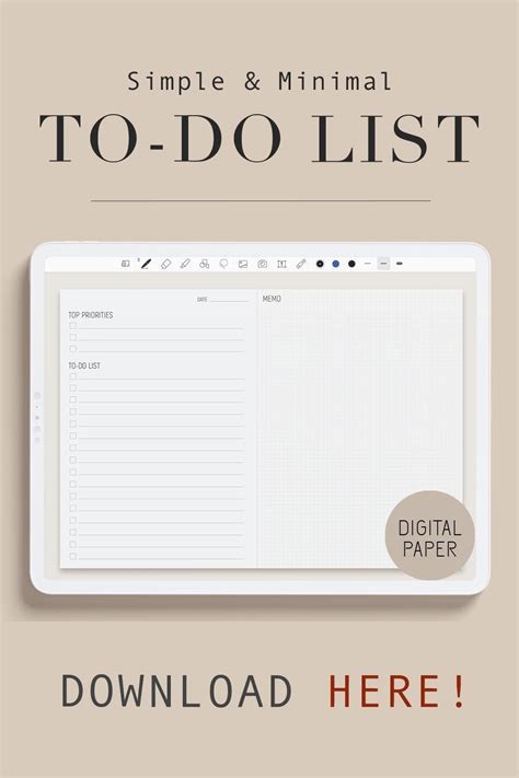 Goodnotes To Do List Template Free