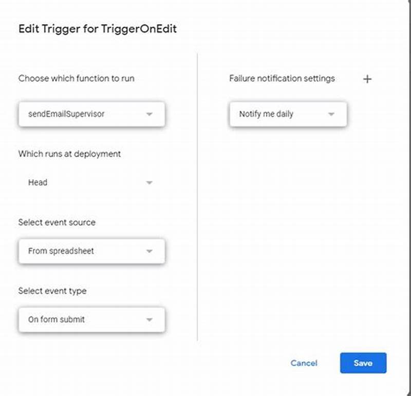 Google Apps Script Trigger On Form Submit