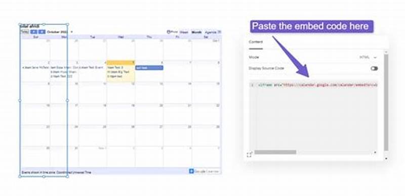 Google Calendar Embed Code