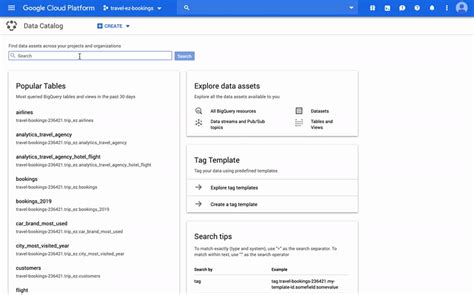 Google Data Catalog Api