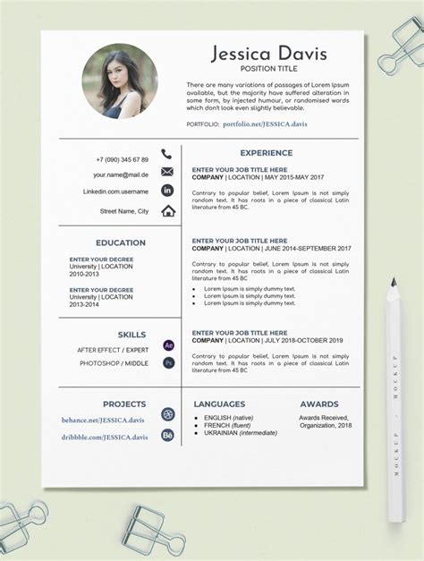 Google Docs Curriculum Vitae Template