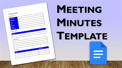 Google Docs Minutes Template