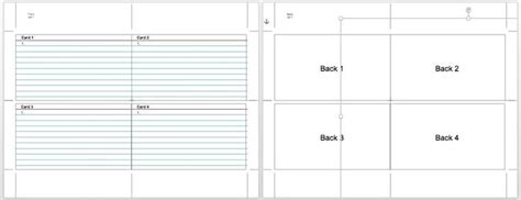 Google Docs Note Card Template