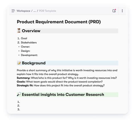 Google Docs Prd Template