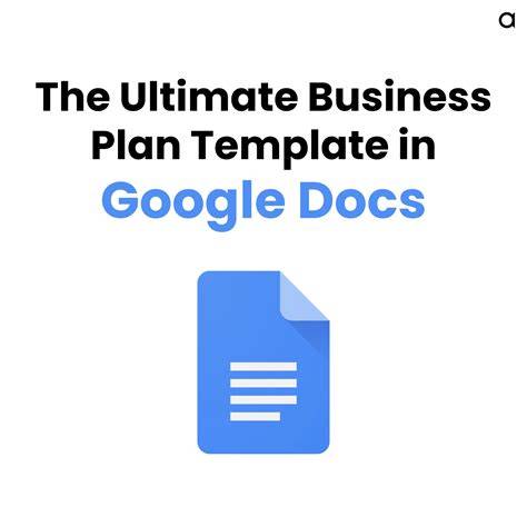 Google Docs Template Business Plan