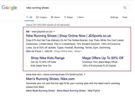 Google Search Ad Template