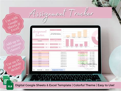 Google Sheets Assignment Tracker Template