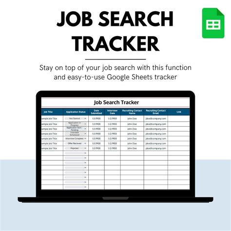 Google Sheets Job Tracking Template