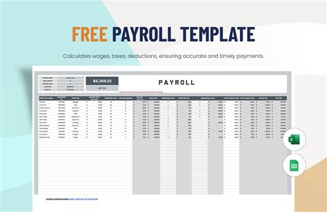 Google Sheets Payroll Template