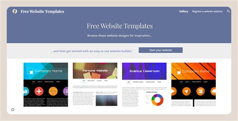 Google Site Website Template