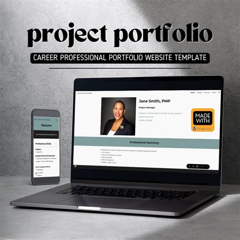 Google Sites Portfolio Template