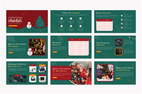 Google Slides Christmas Wishlist Template