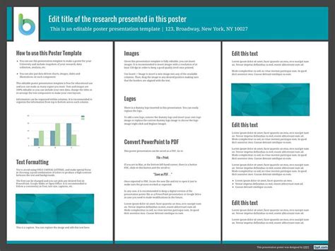 Google Slides Poster Presentation Template