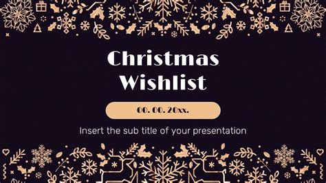 Google Slides Wishlist Template
