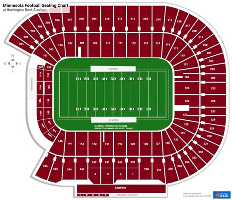 Gopher Football Seating Chart