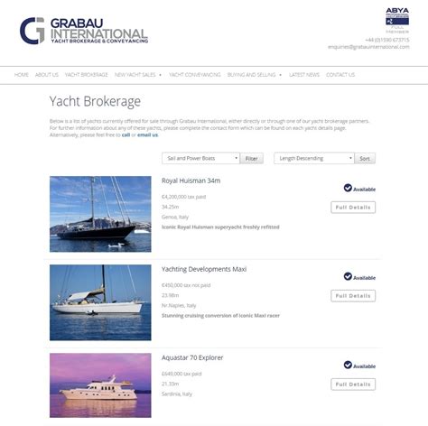 Grabau International Yacht Brokerage & Conveyancing
