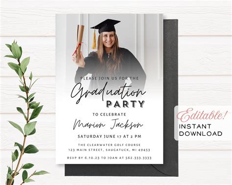 Grad Invites Templates