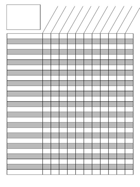 Grade Sheet Printable