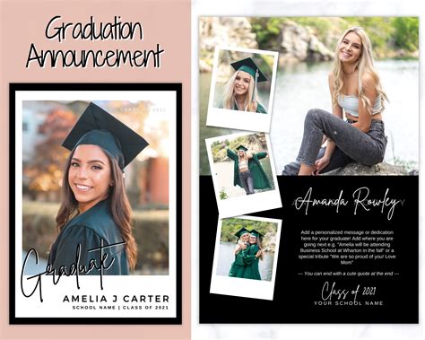 Graduation Card Announcement Templates