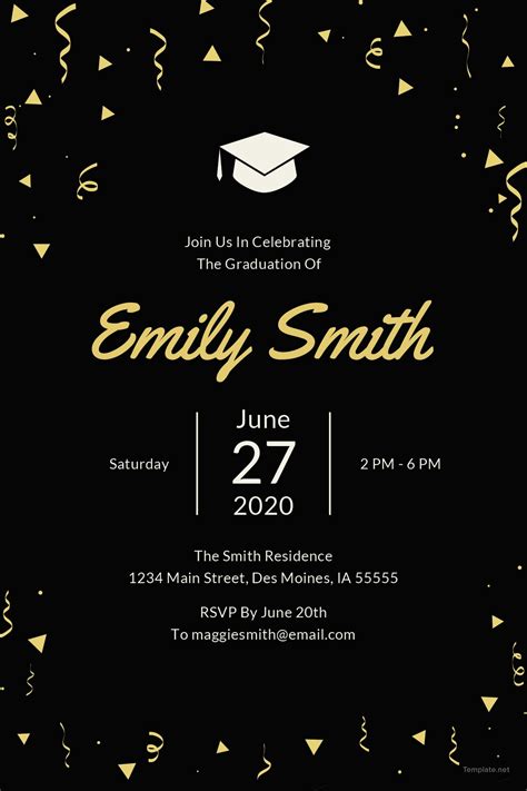 Graduation Invitation Template