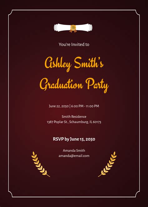 Graduation Invite Templates