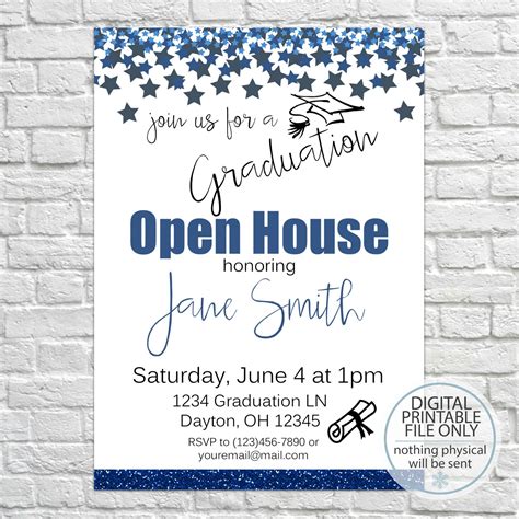 Graduation Open House Invitation Templates