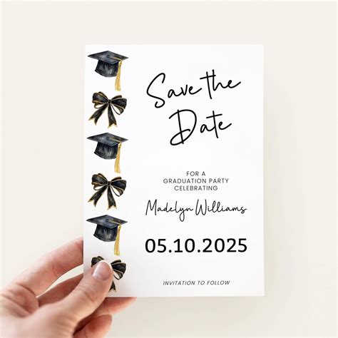 Graduation Save The Date Templates