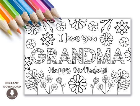 Grandma Printable Cards