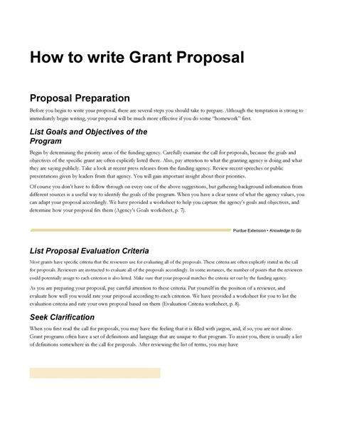 Grant Proposal Templates