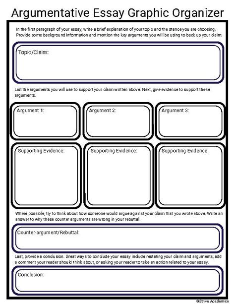 Graphic Organizer Essay Template