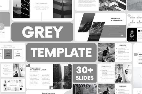 Gray Powerpoint Template