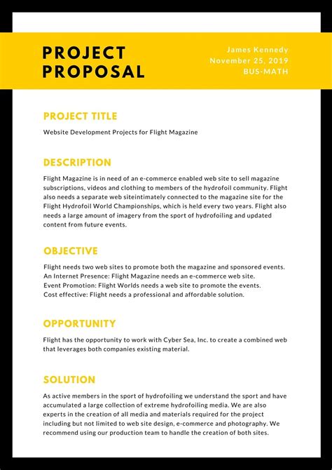 Great Proposal Templates