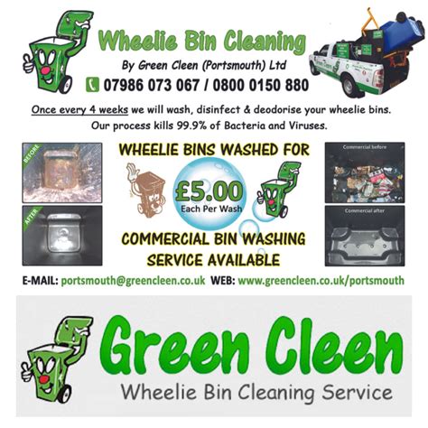 Green Cleen (Portsmouth) Ltd - Wheelie Bin Cleaning