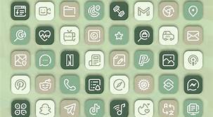 Green app icon aesthetic trust