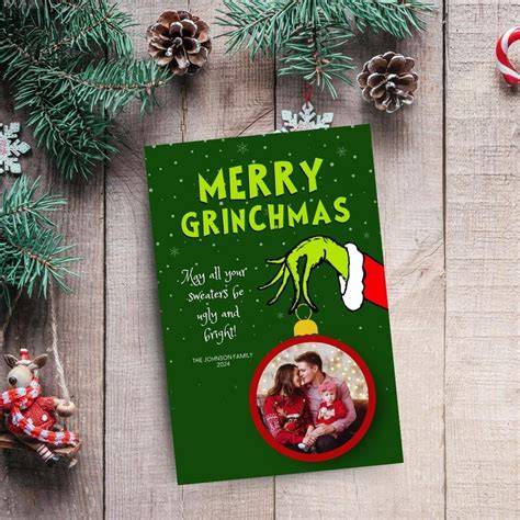 Grinch Christmas Card Template