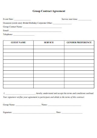 Group Agreement Template