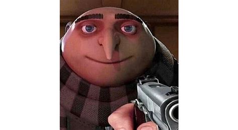 Gru Gun Meme Template