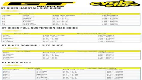 Gt Aggressor Pro Size Chart