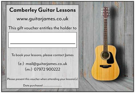 Guitar James - Camberley Guitar Lessons