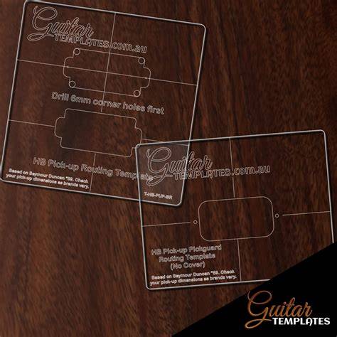 Guitar Pickup Routing Templates