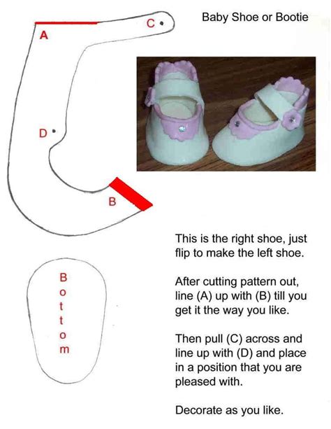Baby Shoe Template
