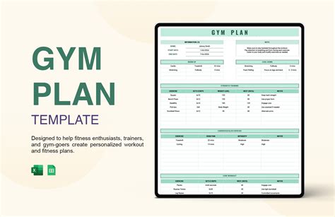Gym Plan Template