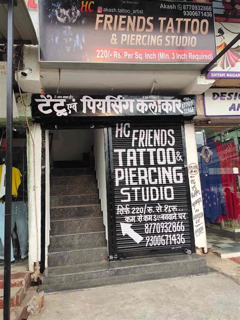 HC friends tattoo and piercing studio Telibandha raipur