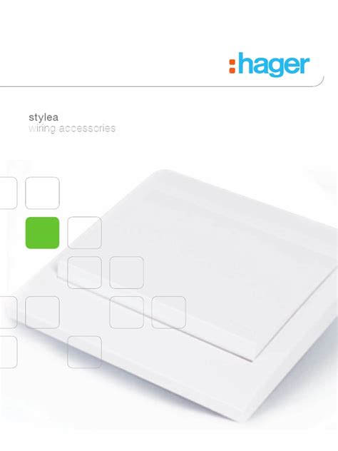 Hager Stylea Switch Catalogue