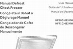 Haier Chest Freezer Manual