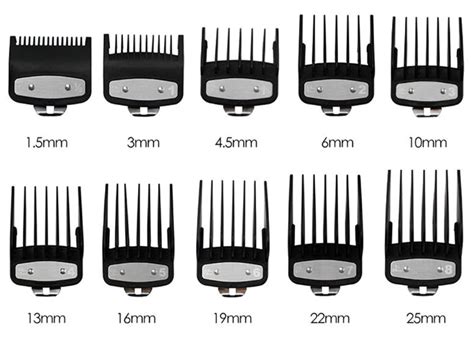 Hair Clipper Guard Sizes Chart