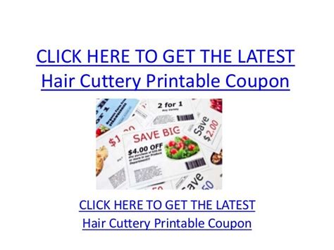 Hair Cuttery $7.99 Coupon Printable